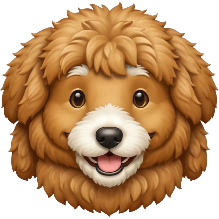 Golden doodle smile emoji