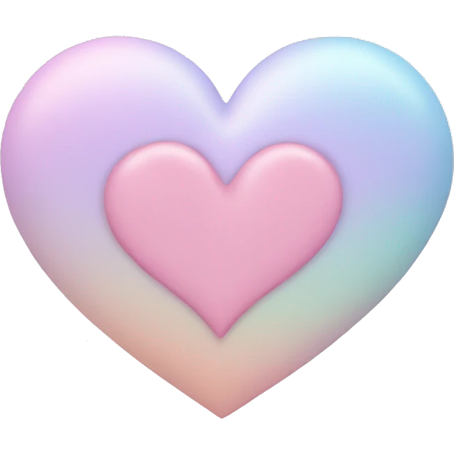 Pastel heart emoji