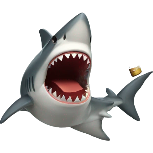 shark smoking emoji