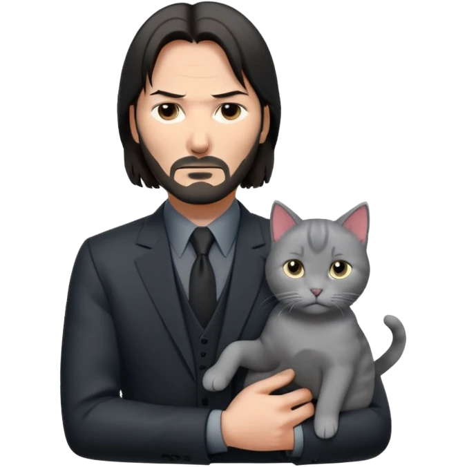 Jonh Wick kedi emoji