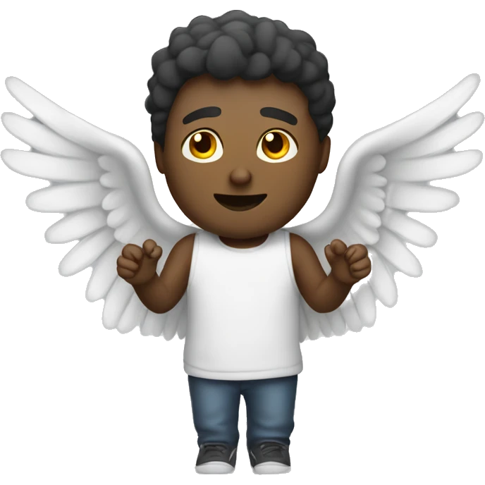 chill guy with angel wings emoji