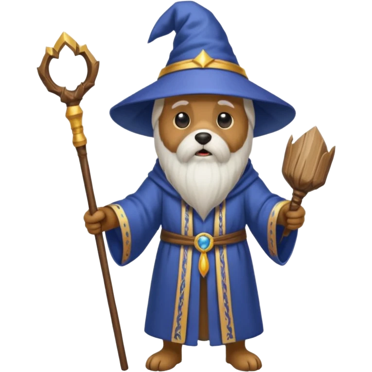 Dog wizard emoji