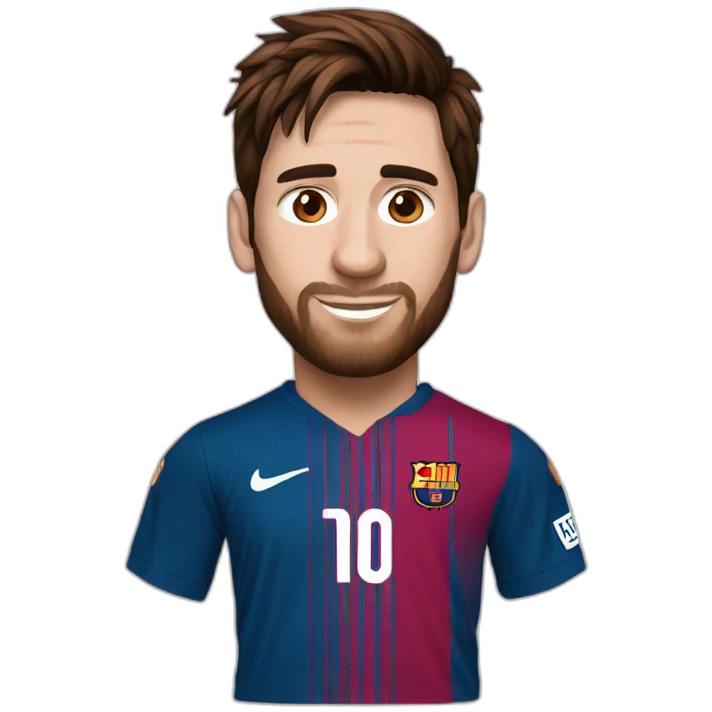 Messi with miami jersy emoji