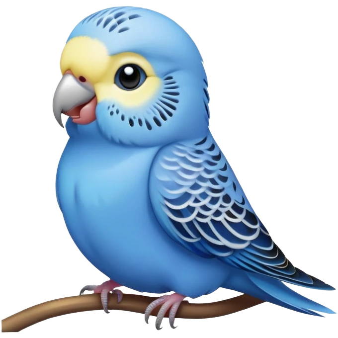 Blue budgie emoji