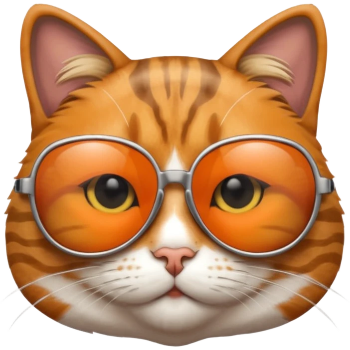 Cat wearing sunglasses emoji