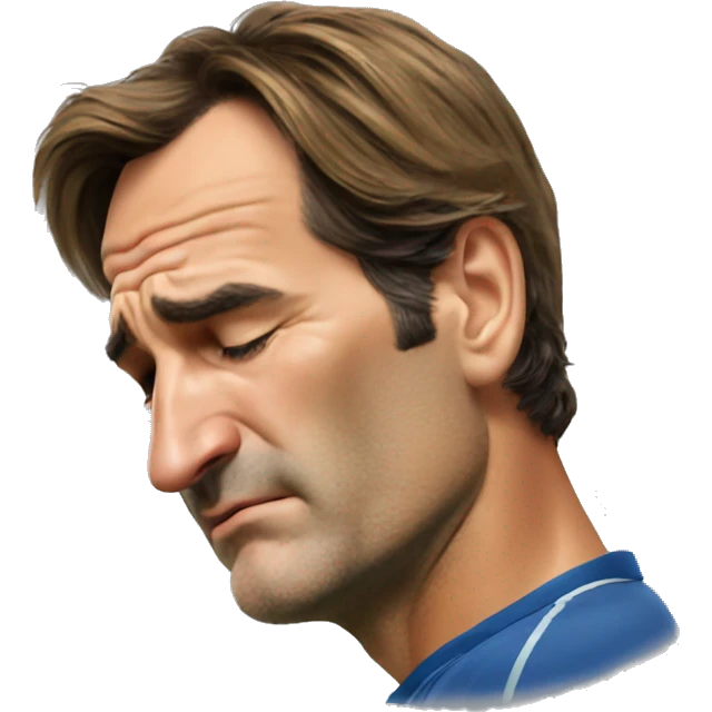 Federer crying emoji
