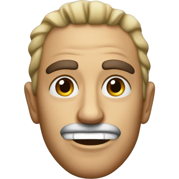Main avec une bouche ouverte au milieu  emoji