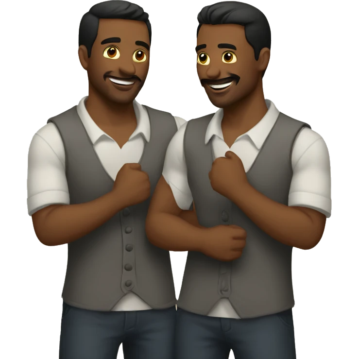 Abrazo dos hombres emoji
