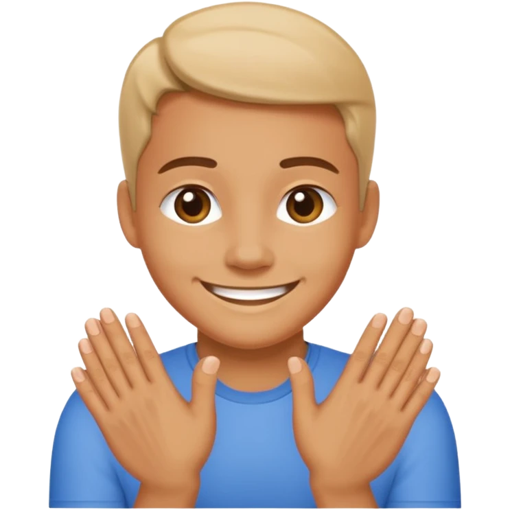 AJ rubbing hands together smiling emoji