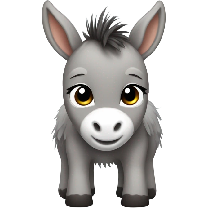 cute baby donkey with wings  emoji
