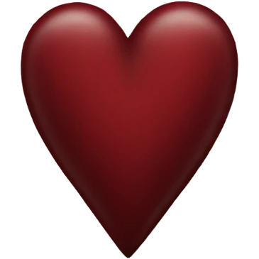 Dark red heart emoji