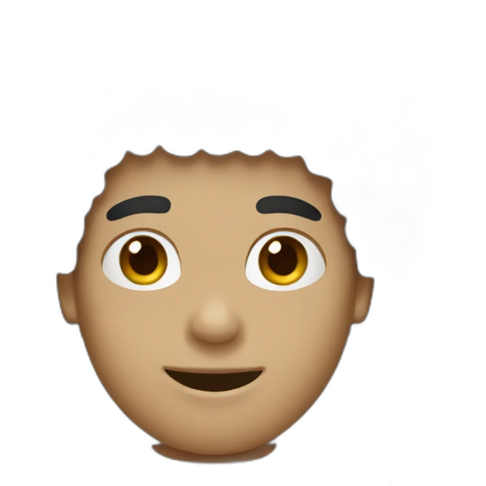 Afro white guy emoji