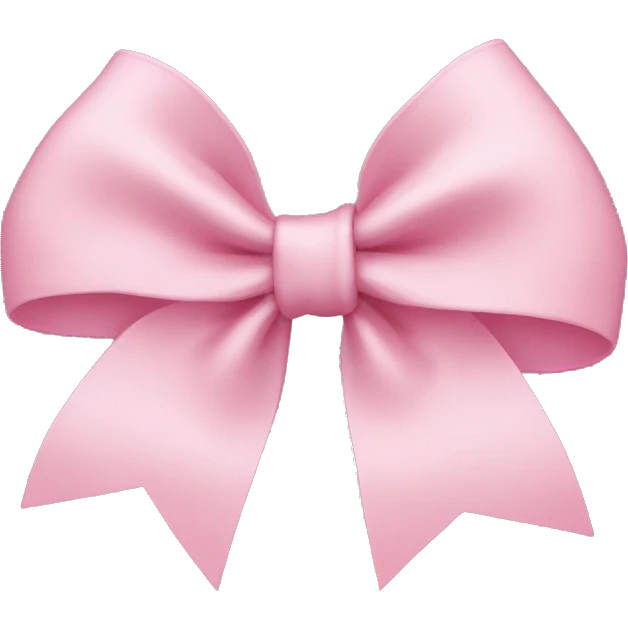 Light pink bow emoji