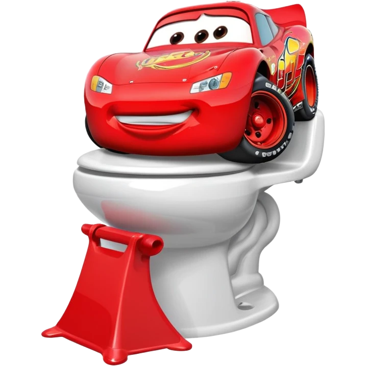 Lightning McQueen pooping emoji