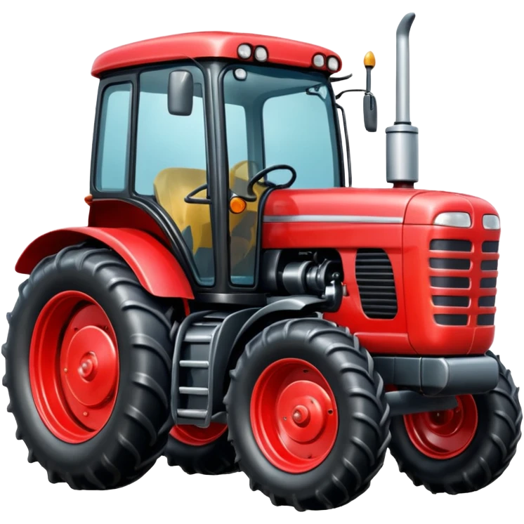 I need a red tractor emoji