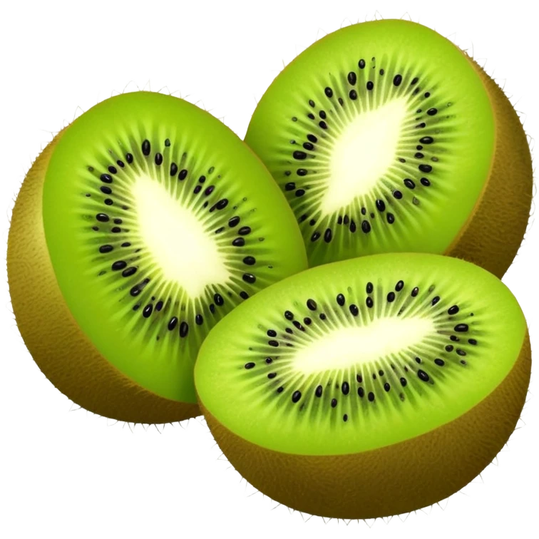 Kiwi fruit cut in half emoji