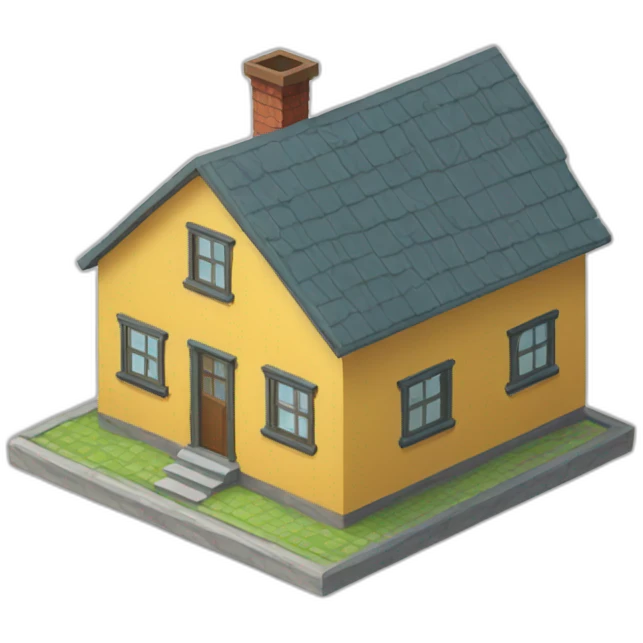 isometric-house emoji