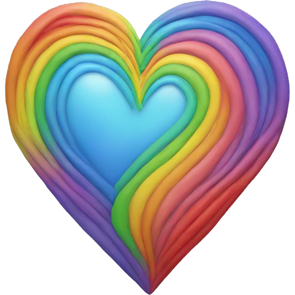 Rainbow heart emoji