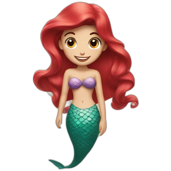 the little mermaid emoji