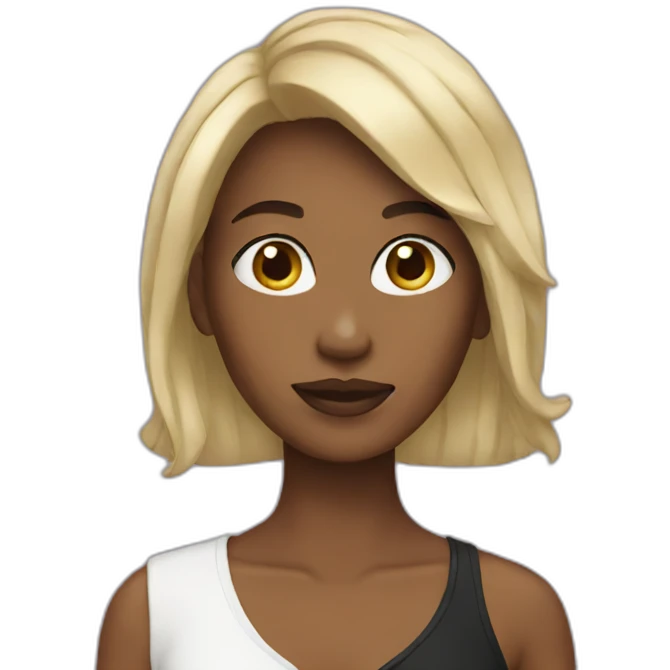 black blonde emoji