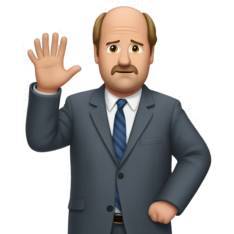 Kevin malone with cold Fingers  emoji
