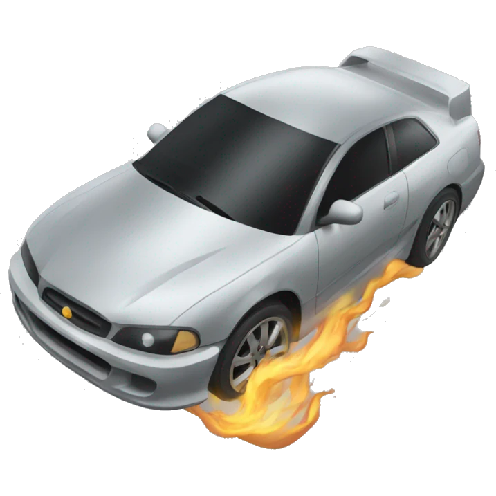 Car drifting emoji