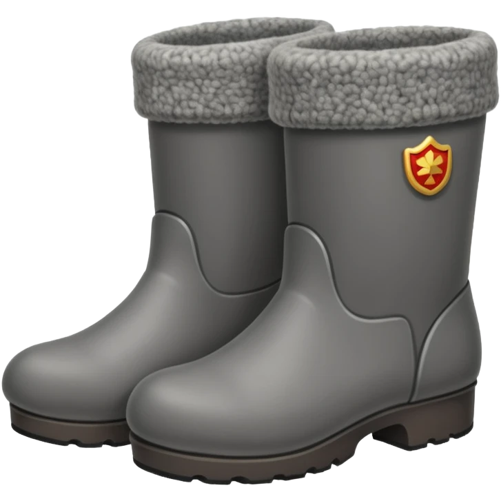 Russian felt boots made from felted wool emoji