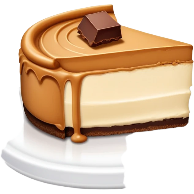 Peanut butter chocolate cheesecake  emoji