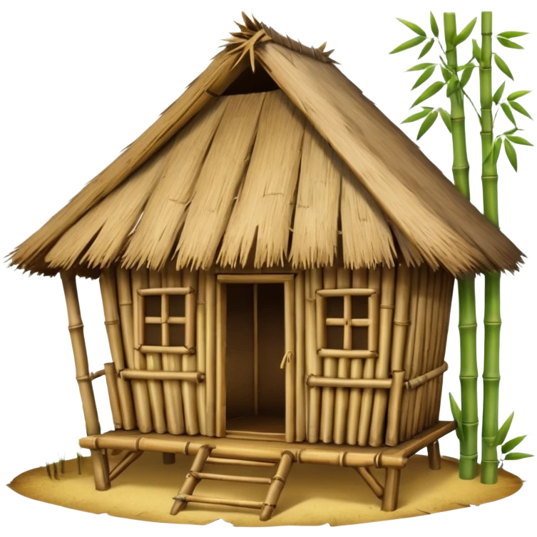 bamboo hut emoji