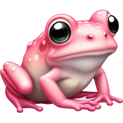 Light pink Fairy frog emoji