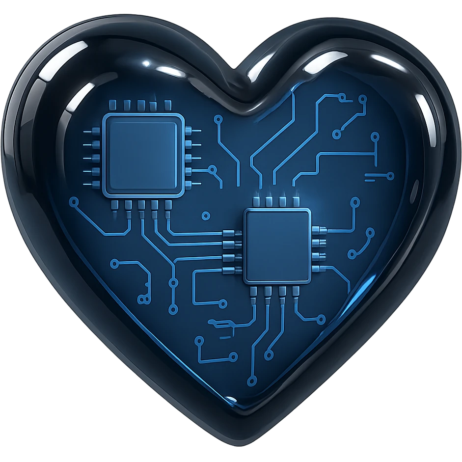 Make the heart-shaped diamond cut black with a glossy effect, keep the style and transparent background. emoji
