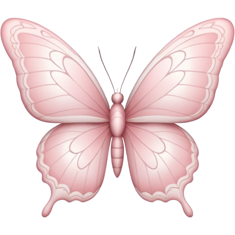 white butterfly light pink emoji