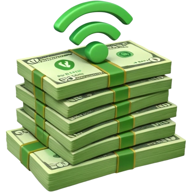 wifi money stack emoji