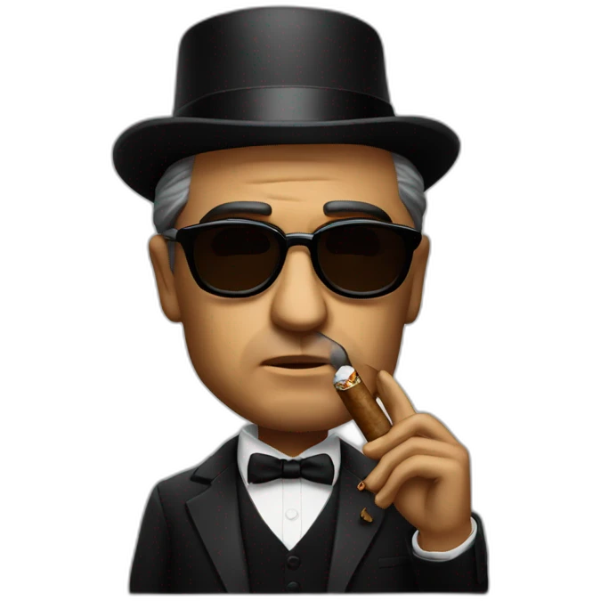 The Godfather with Cigar emoji