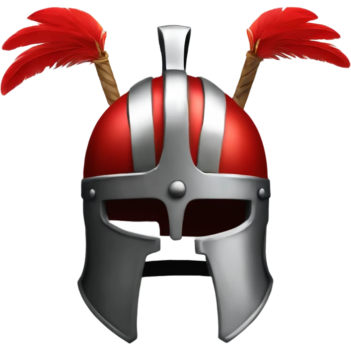 Centurion Warrior Helmet with Red Plumage emoji