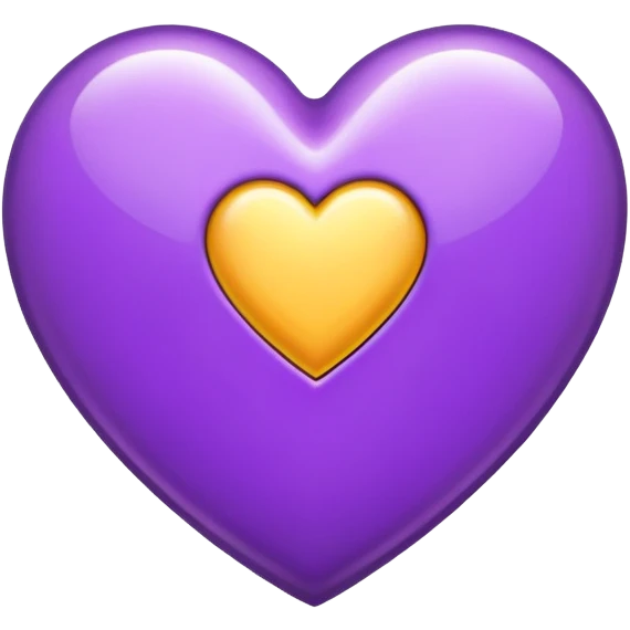 The Letter “T” inside a Purple Heart emoji