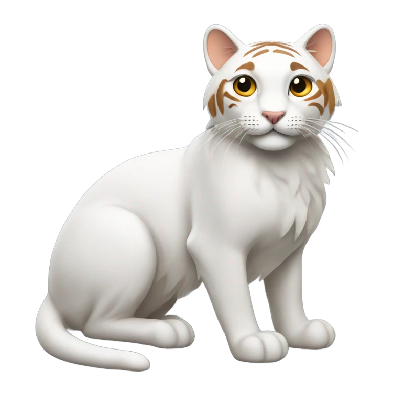 Un chat roux tigré assis  emoji