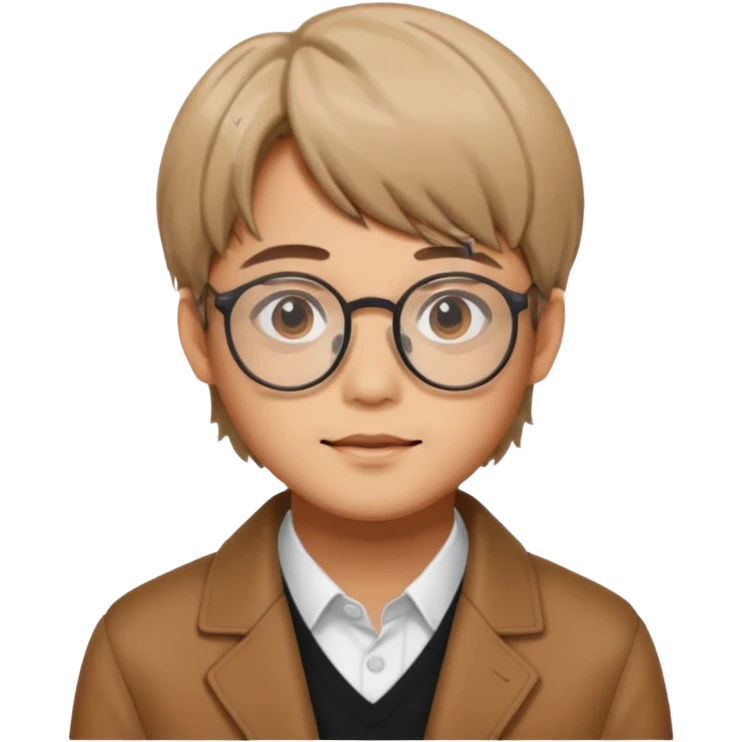 kim taehyung do bts moreno de óculos  emoji
