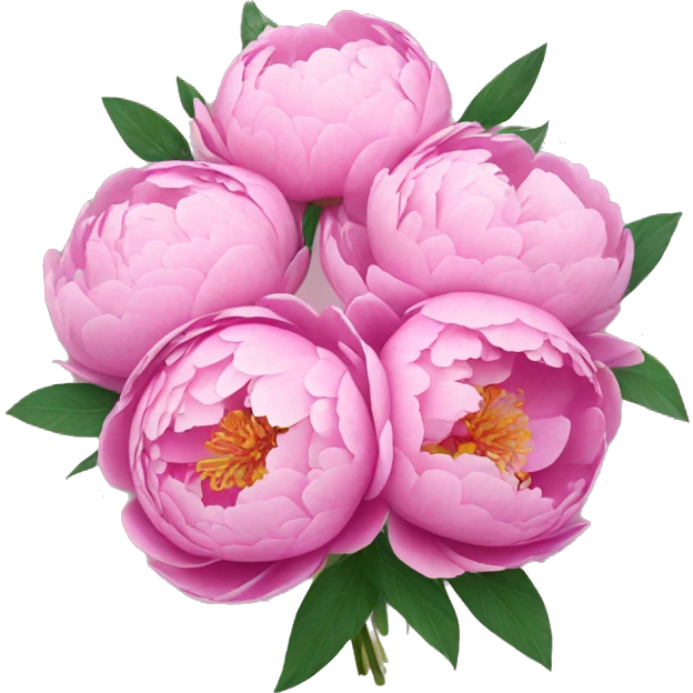 bouquet of peonies  emoji