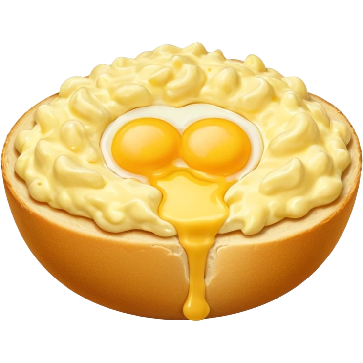 Cheesy eggs emoji