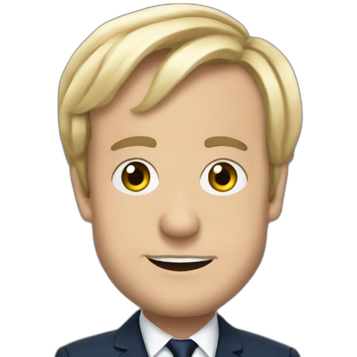 Macron Emmanuel  marine lepen emoji