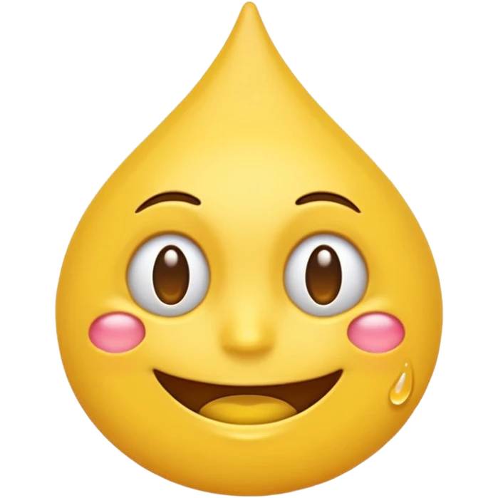 Emoji souriant avec goutte de sueur emoji