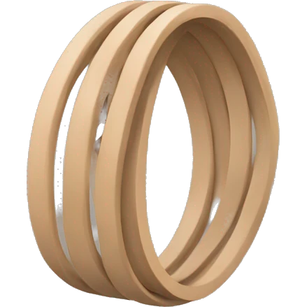Beige fitness rubber band emoji