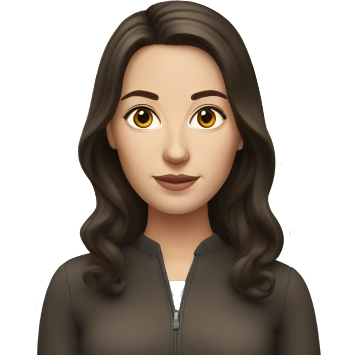 Brunette Russian realistic woman  emoji