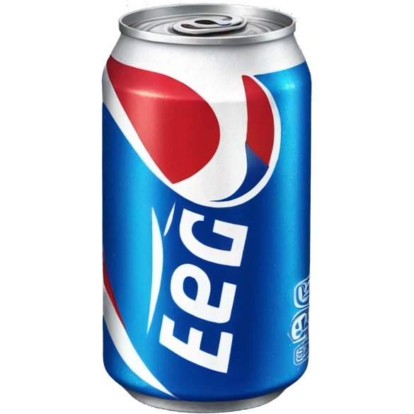 Ice cold can of Pepsi emoji