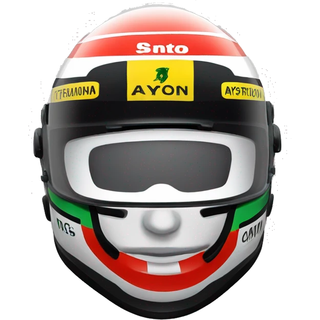 The helmet of ayrton senna emoji