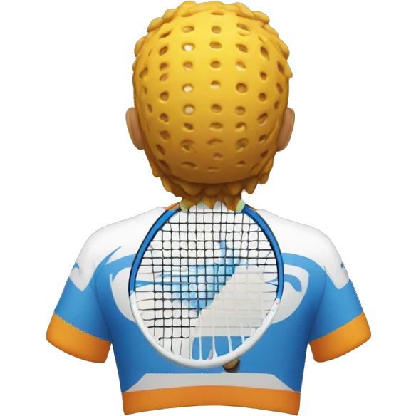 padel player's back symmetric emoji