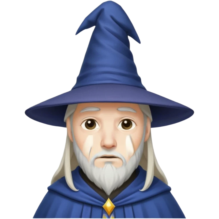 sad wizards in hat emoji