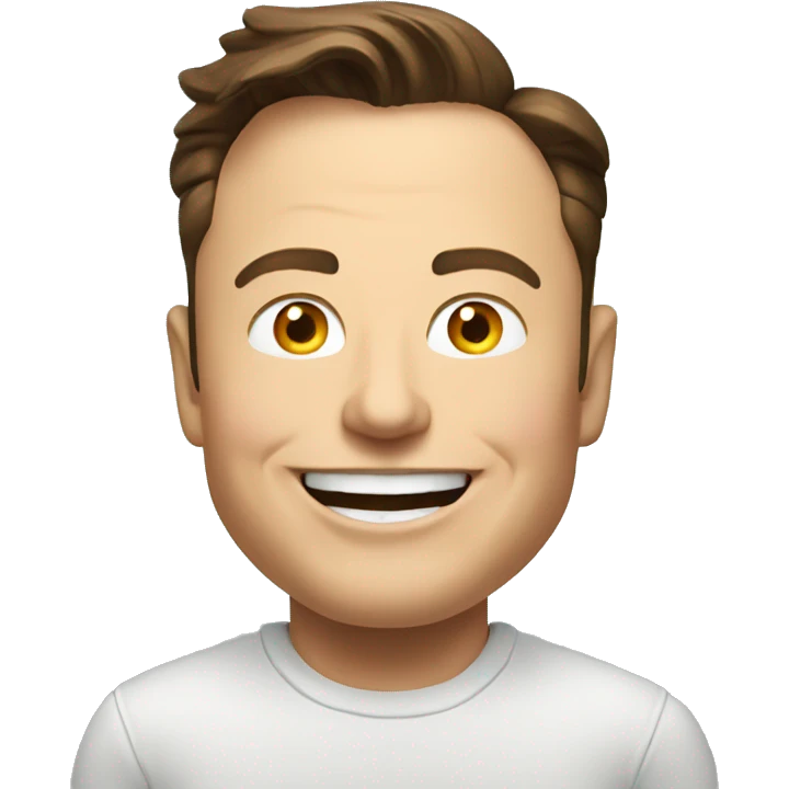 Elon musk happy emoji