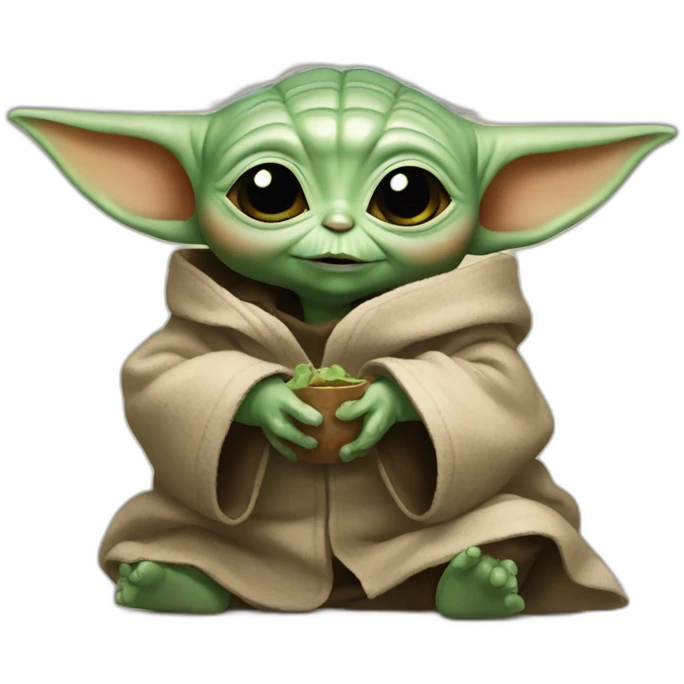Baby Yoda with pl emoji